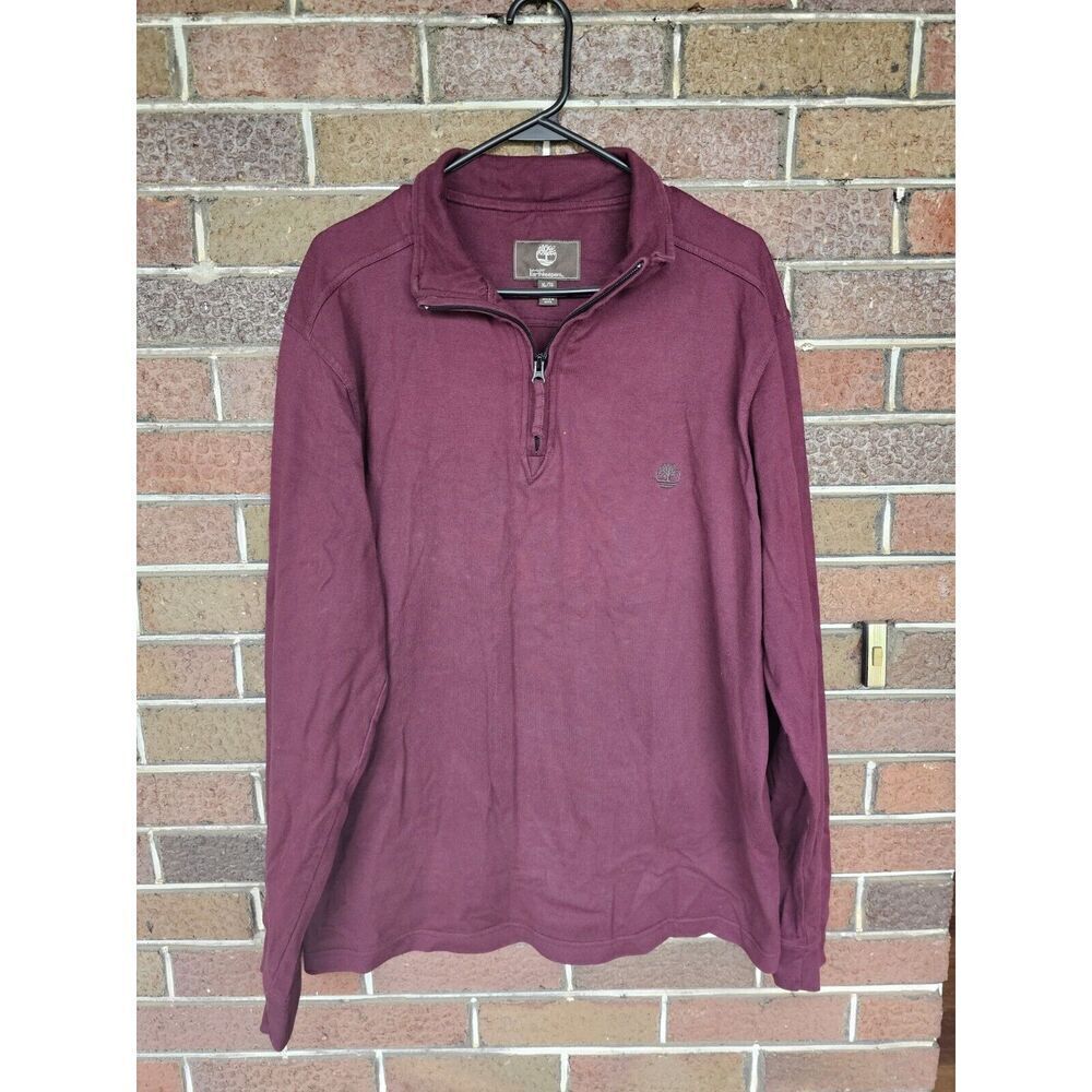 Timberland Earthkeepers Mens half zip Pullover Sweater 100% Cotton